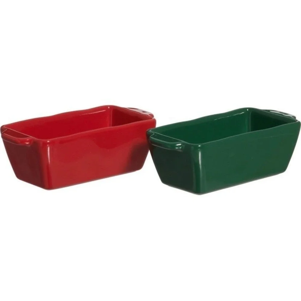 Rae Dunn New in Box Christmas Calories and Magic Mini Bakers - 2-Pack